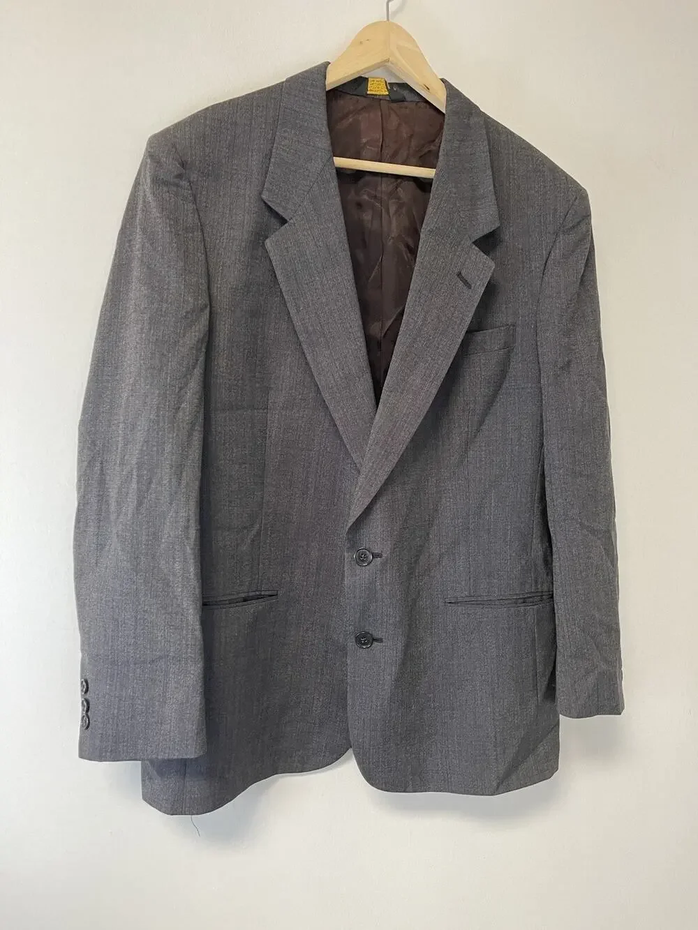 Nino Cerruti Paris Suit Jacket Mens 44 R Sport Coat Blazer Gray Classic N69